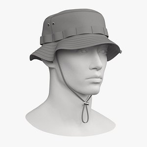 3D BASIC BUCKET HAT N2 mv2 zpac obj fbx highpoly