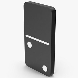 3D Domino 0x2 Black