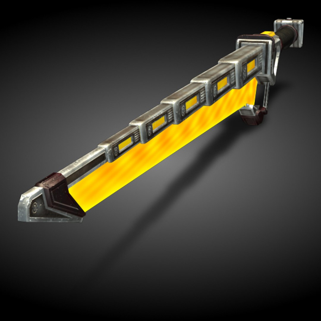 3d Rigged Sword Blade Model