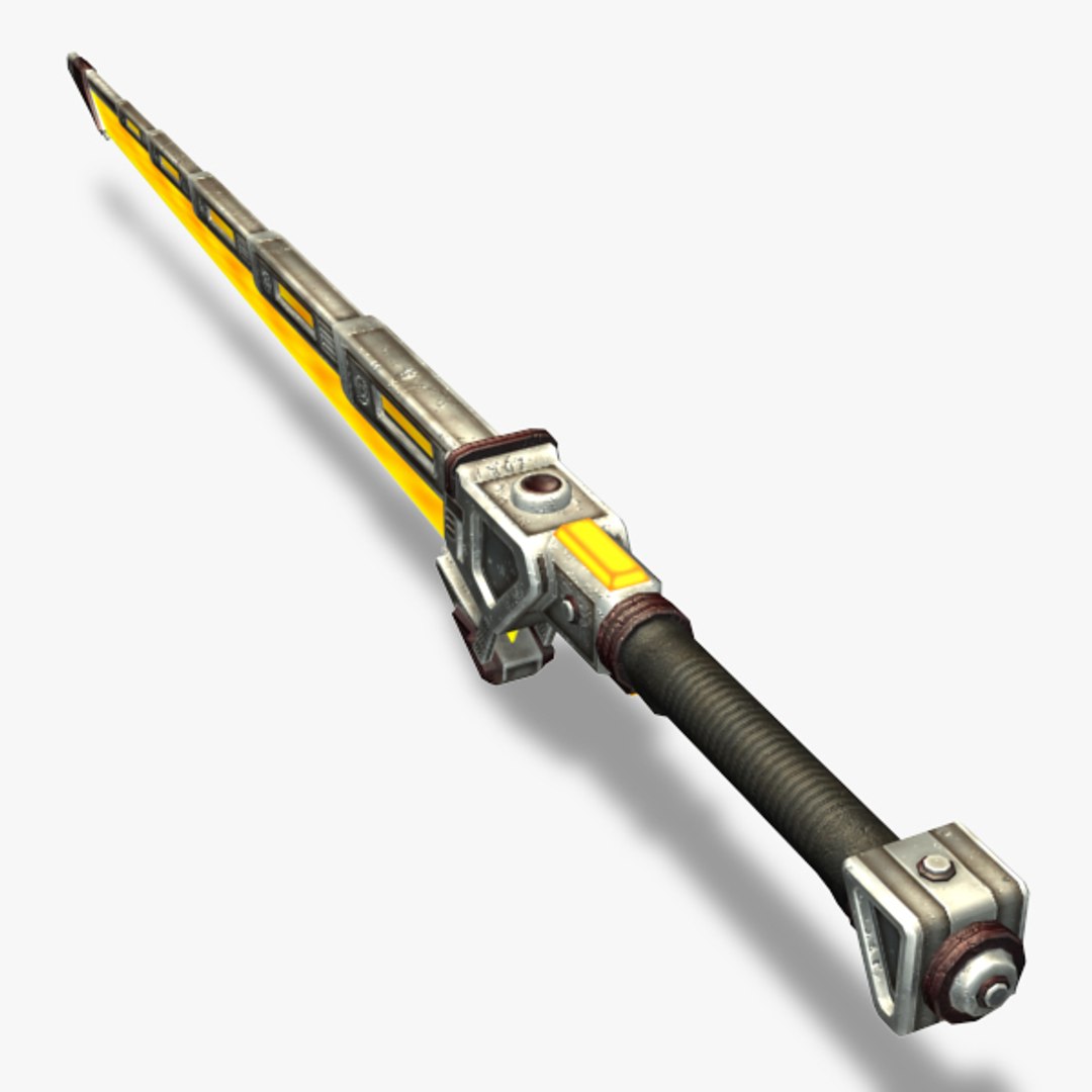 3d Rigged Sword Blade Model