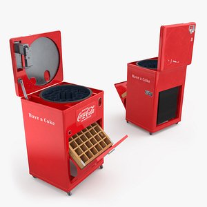 Vendo-23 Coca-Cola Bottle Vending Machine Red Vintage model