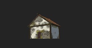 ruined house 3D model