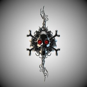 Skull ornament