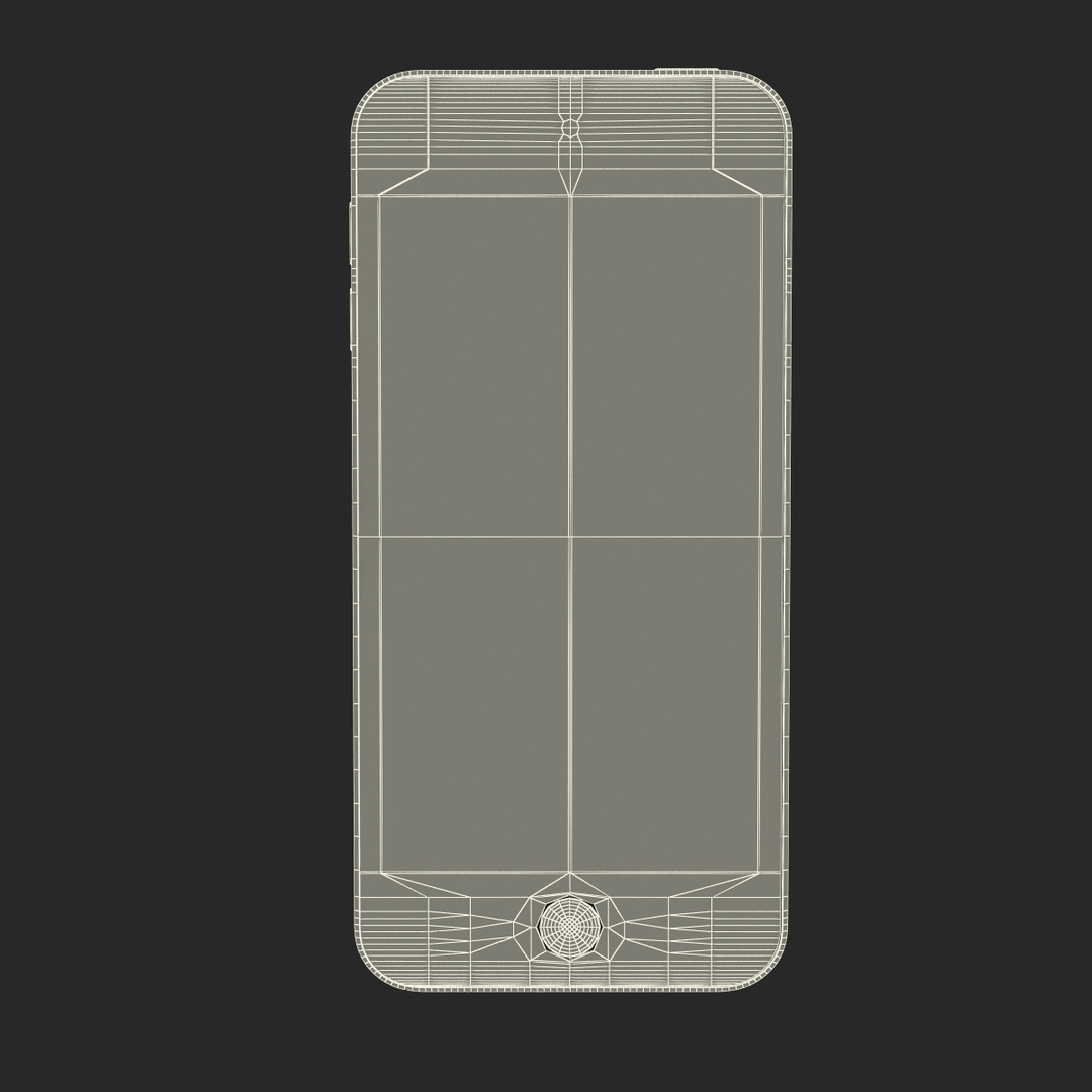 ipod touch silver modeled 3d 3ds