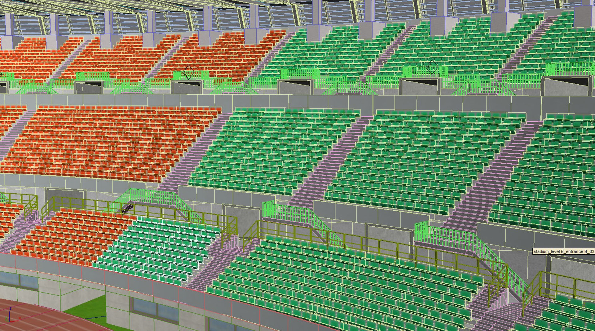 3d model ernst happel stadium