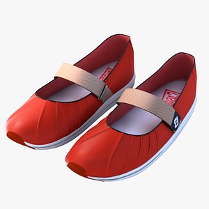 Woman Red Shoes