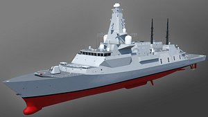 3D type 26 global combat ship model