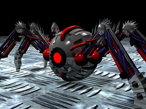 mechanical spider 3d max