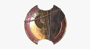 3D shield fan art model