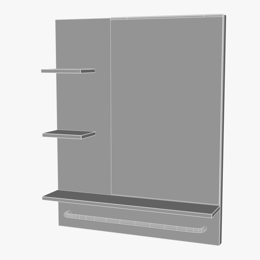 Modern Bathroom Mirror 3d Model