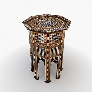 3d model of moroccan furniture turkish