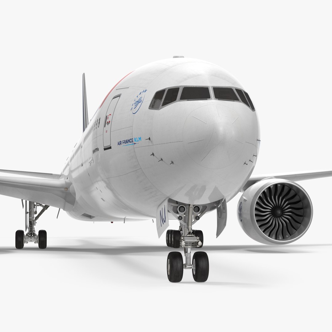 Boeing 777-9x Air France 3D Model preview
