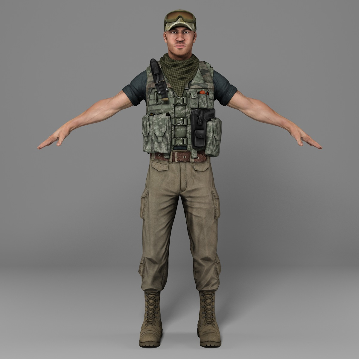 3d soldier mercenary