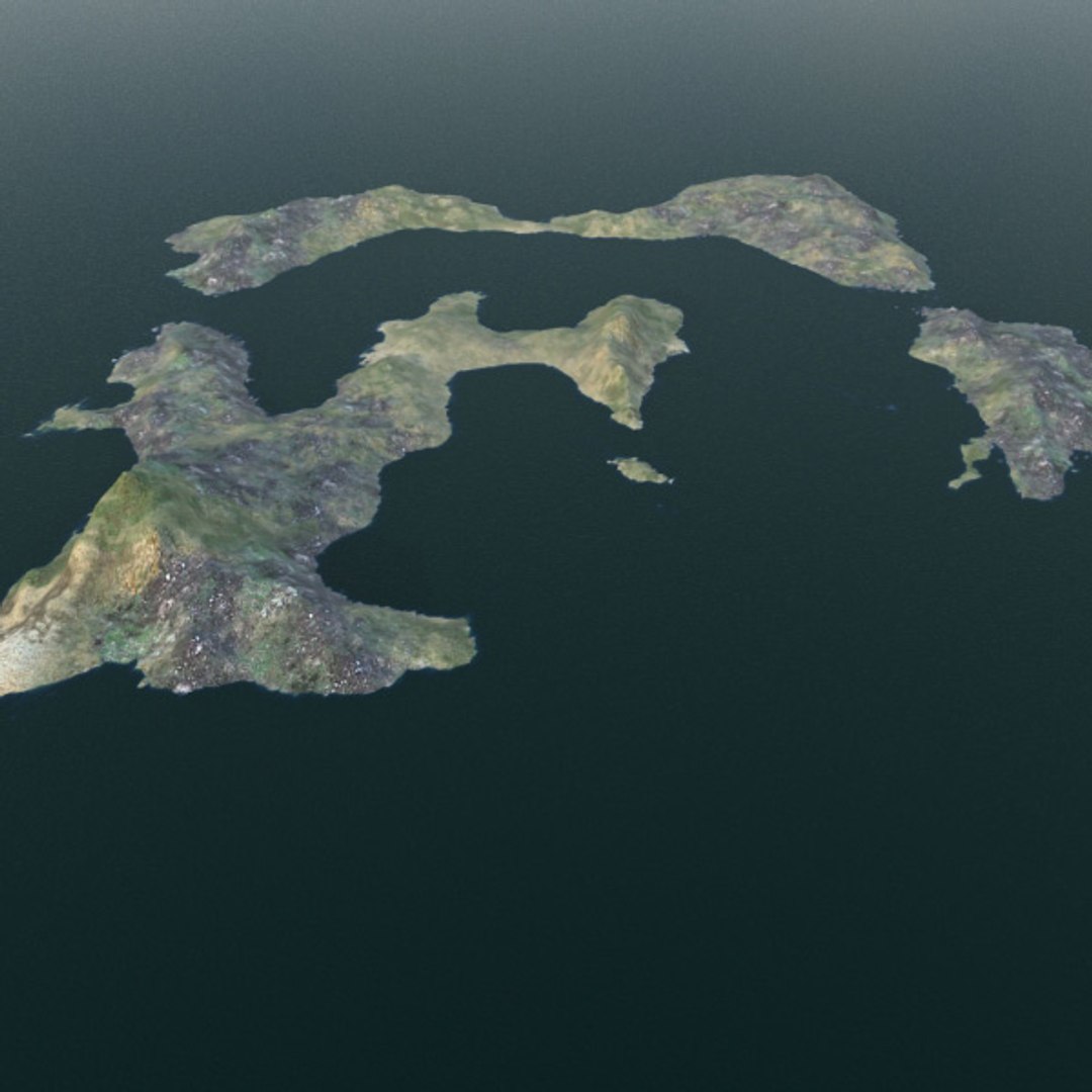 3d Ocean Islands Landscape Terrains
