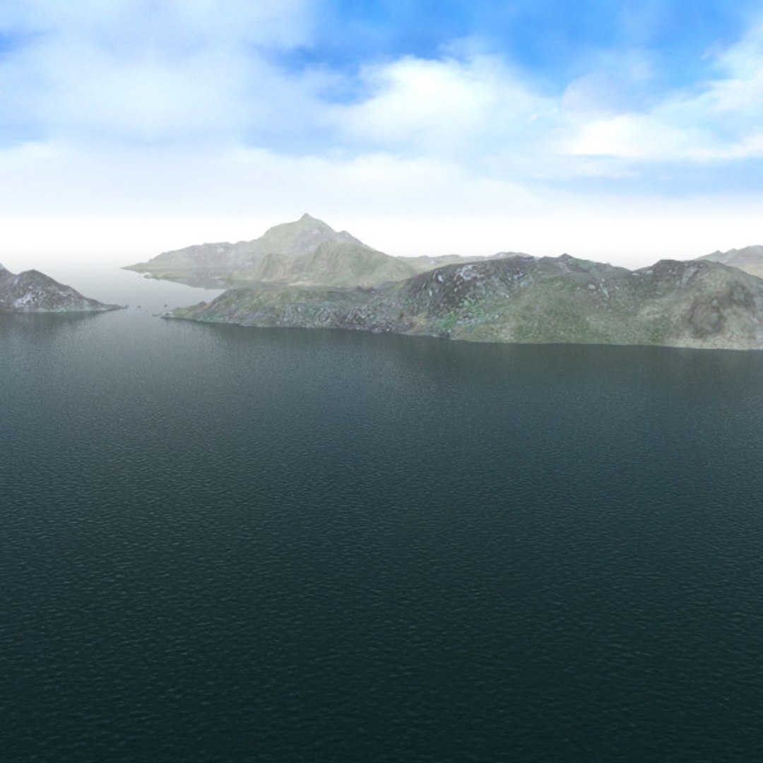 3d Ocean Islands Landscape Terrains