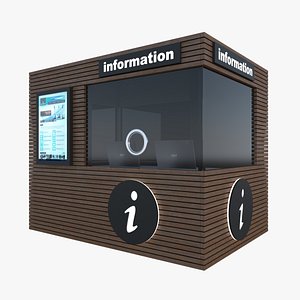 tourist nformation kiosk 3D model