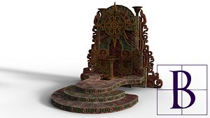 3d model mayan shrine