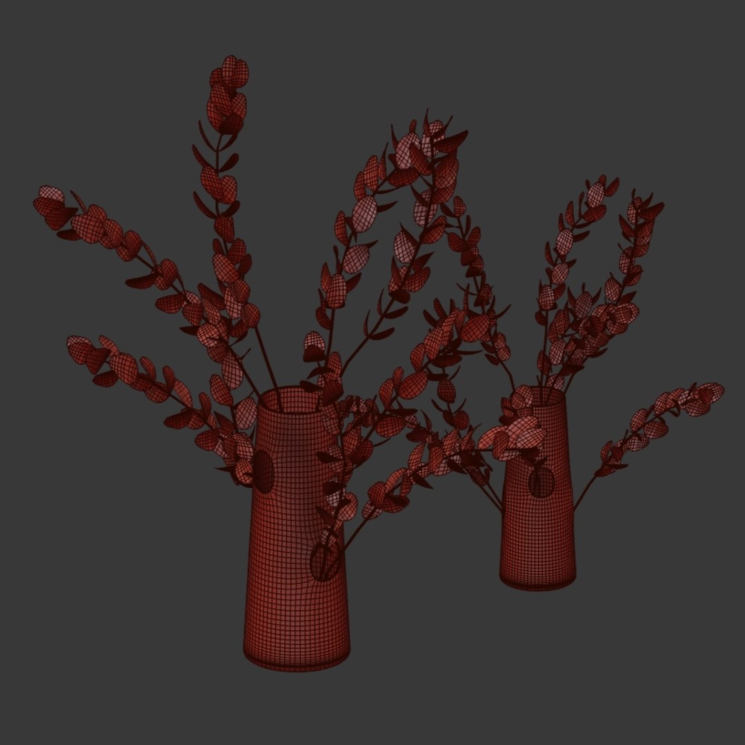 Bouquet Eucalyptus 3D Model - TurboSquid 1613528