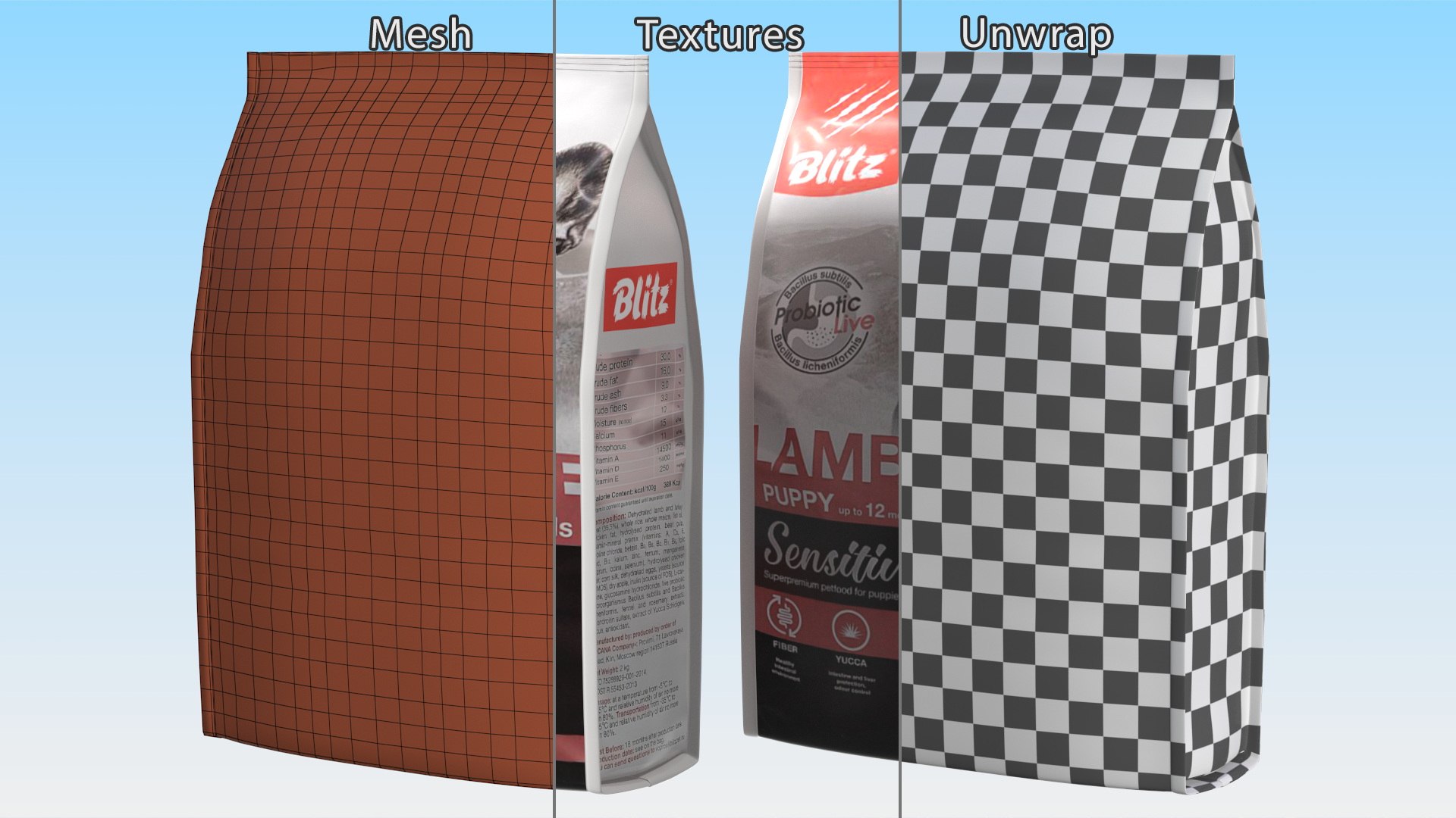Puppy Food Packages Collection 3D https://p.turbosquid.com/ts-thumb/89/24dnYE/fU/puppyfoodpackagescollectionvray3dmodel019/jpg/1704411664/1920x1080/fit_q87/23b7b068eac121a36000e7478e1043e0a55e1ba7/puppyfoodpackagescollectionvray3dmodel019.jpg