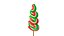 christmas lollipop tree 3D model