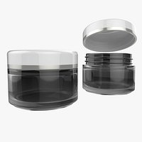 100ml Cosmetics Jar Low Poly High Poly