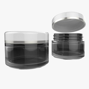 100ml Cosmetics Jar Low Poly High Poly