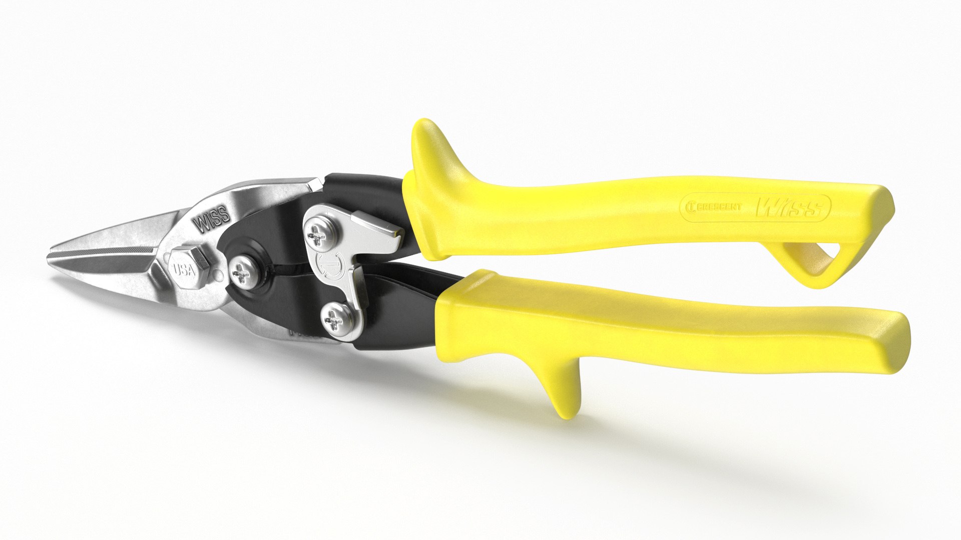 Metal Scissors Wiss Yellow 3D model preview