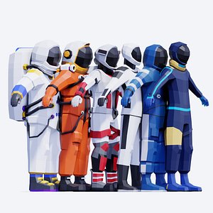 Astronauts Pack - Rigged and Animated