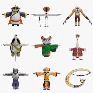 Kung Fu Panda Collection 3D model