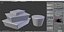 3D set food containers