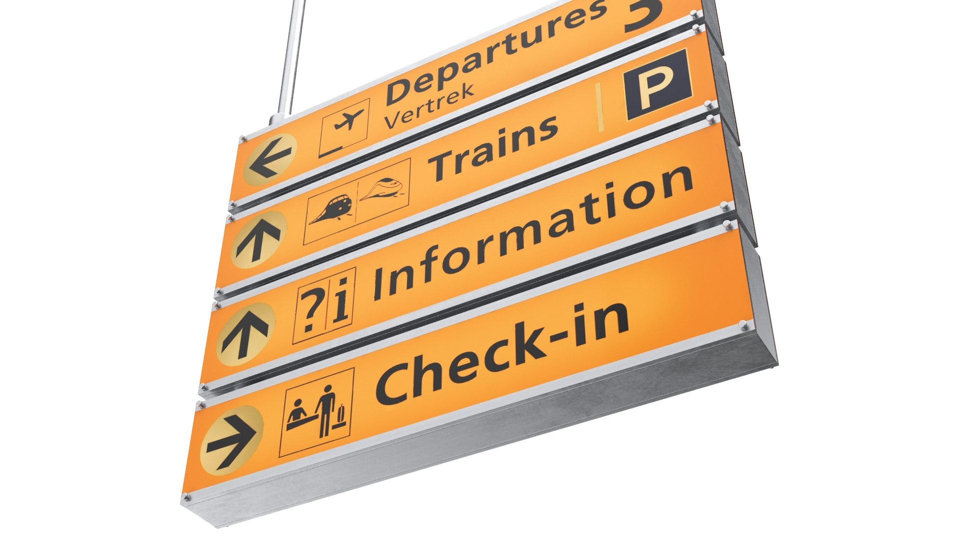 3D Real Airport Sign - TurboSquid 1520821