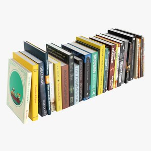 Books for interior decoration 01 model