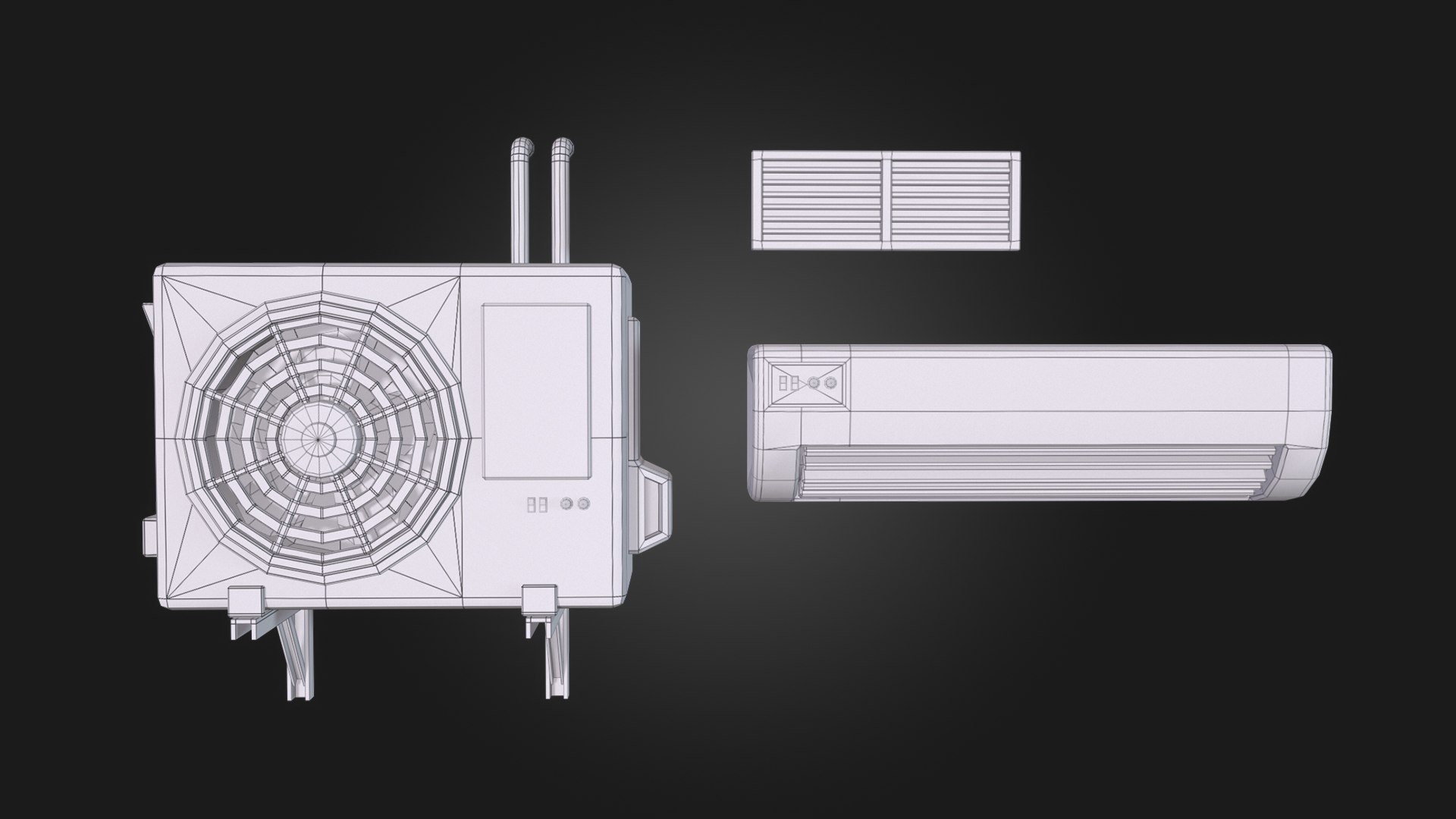 3D Air Conditioning model - TurboSquid 2174569