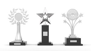3D Trophy Cups model