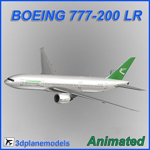 3d boeing 777-200lr model