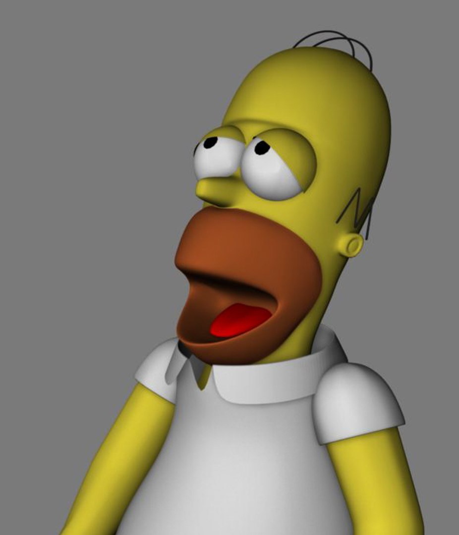 Homer Simpson 3d Model