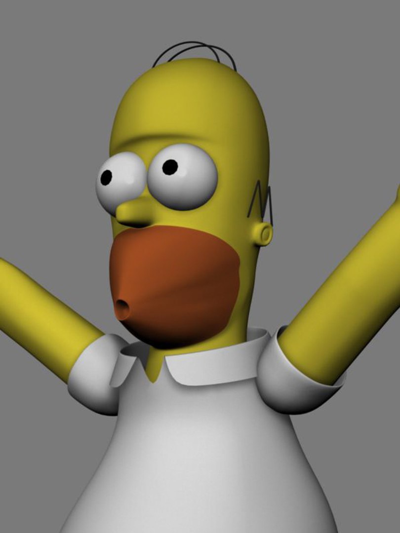 Homer Simpson 3d Model