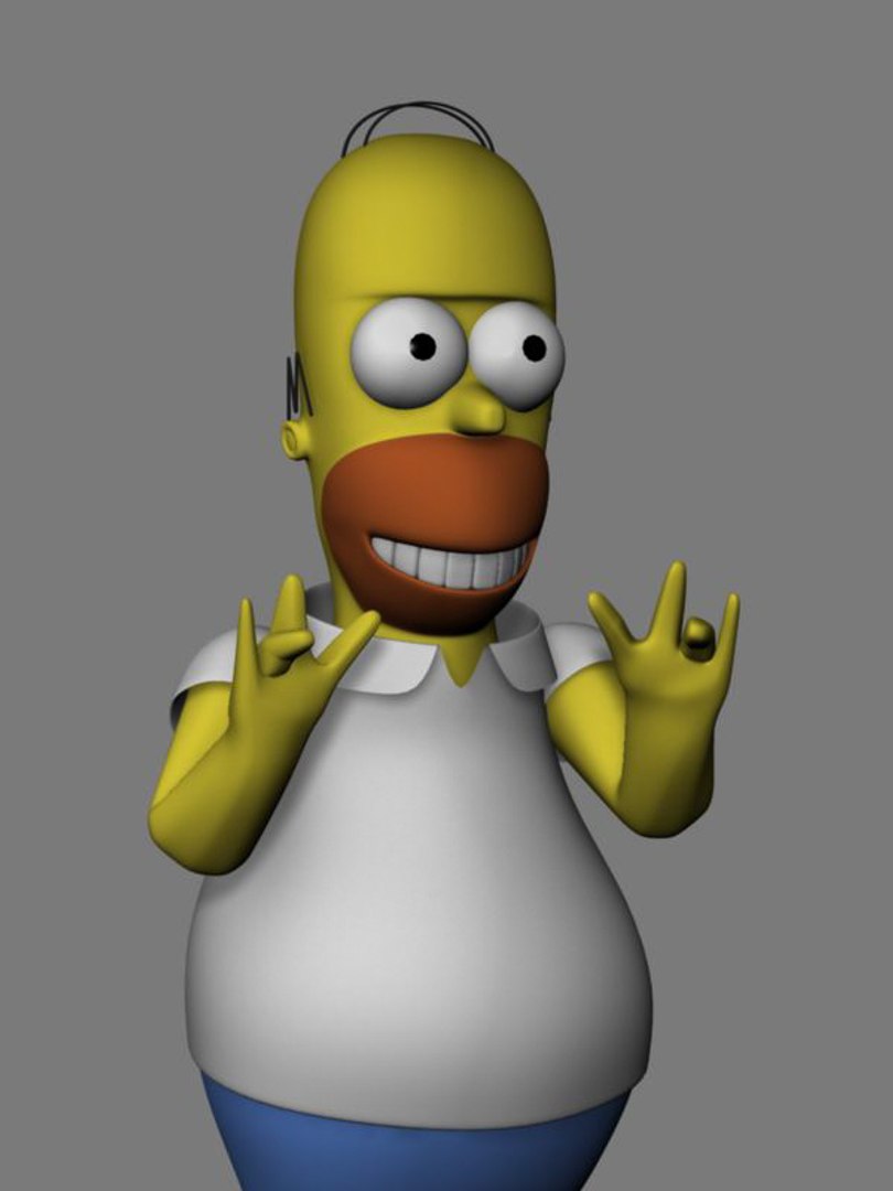 Homer Simpson 3d Model