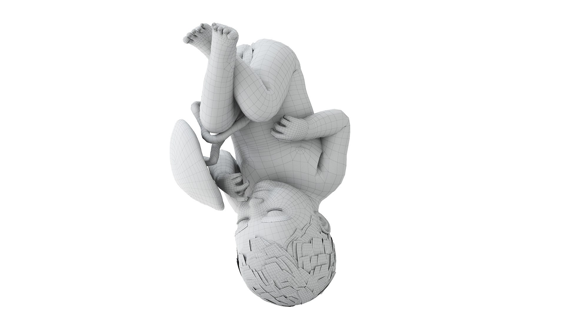 3D Fetus Week 39 Animated - TurboSquid 1852096