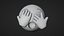 Emoticon Emoji o Smiley che sbircia l'occhio