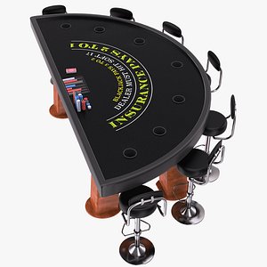 Blackjack Table - Black