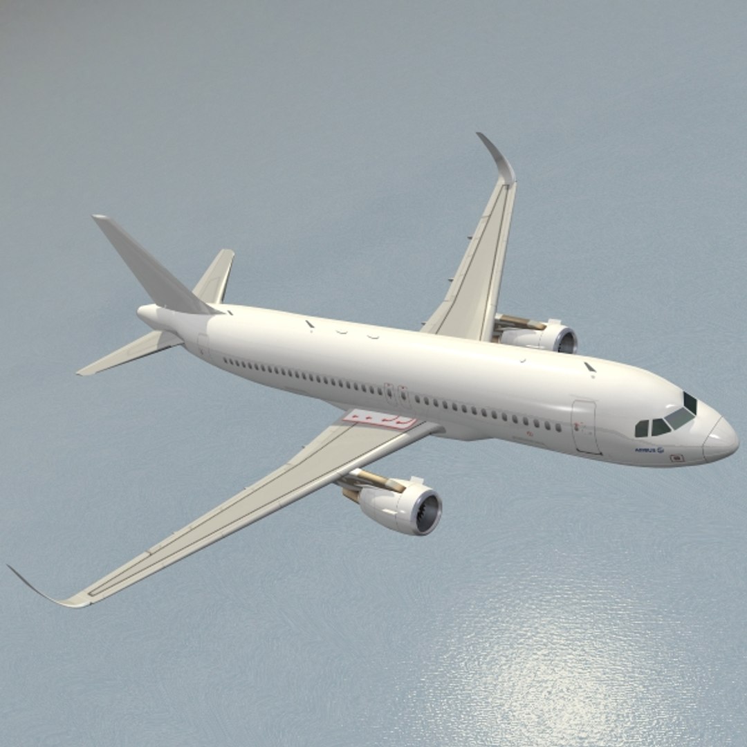 Sharkleted Airbus A320neo 3d 3ds