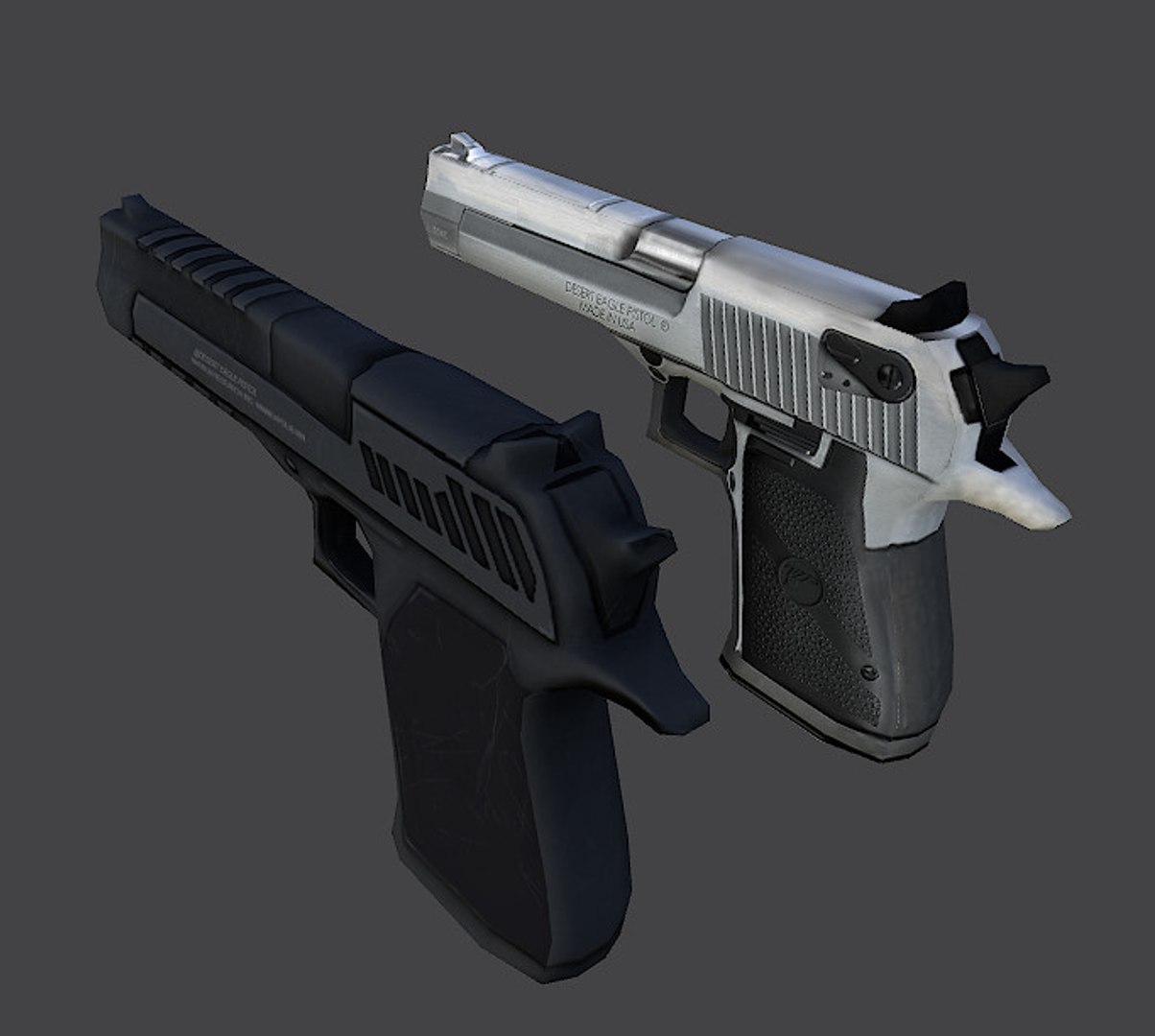 Free Desert Eagle Pistol 3d Model