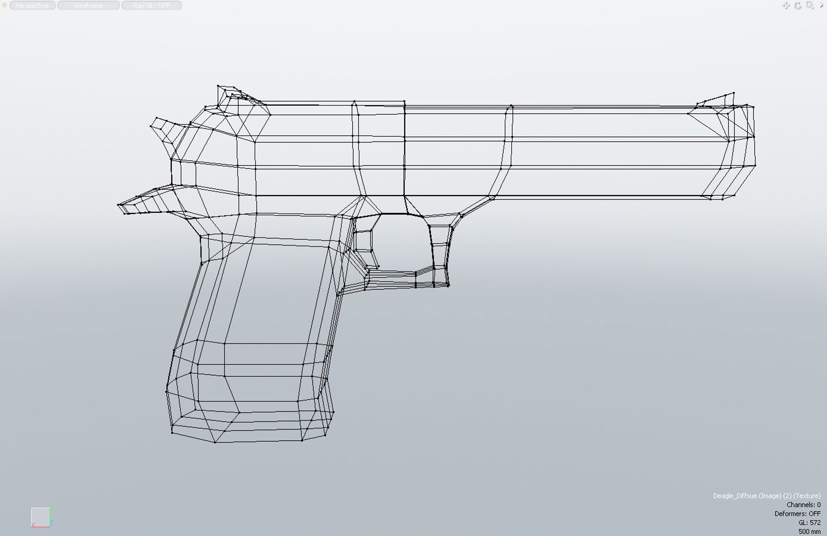 Free Desert Eagle Pistol 3d Model