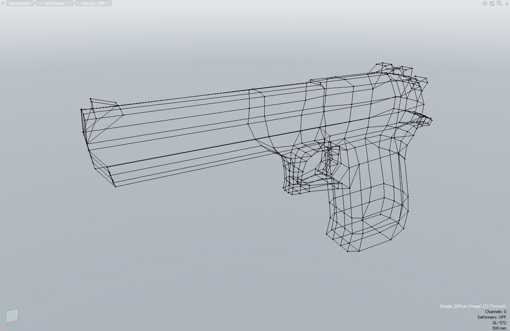 Free Desert Eagle Pistol 3d Model
