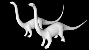 3D diplodocus dinosaur model
