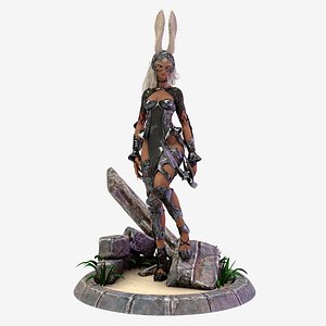 Final Fantasy Fran Character plus Stand
