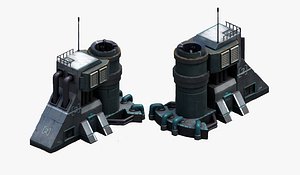 Exterior futuristic spacecraft skyscraper cyberpunk bildings concepts