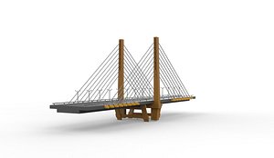 Suspended Water Bridge 3D model 3D