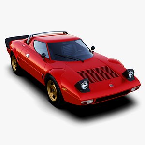 lancia stratos 3d max